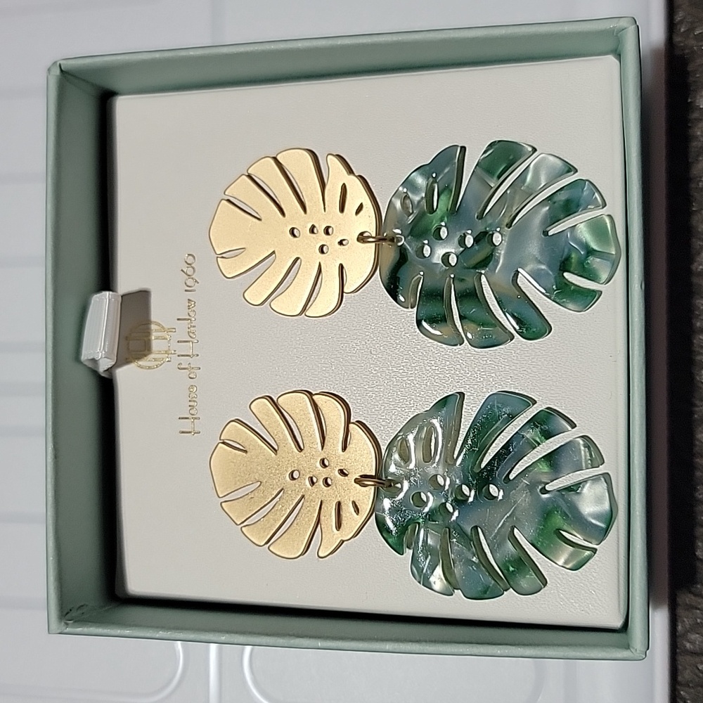 House of Harlow 🌴 Palm Leaf Earrings